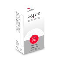Aiguille d'acupuncture Agupunt - Type chinois - Manche argenté sans guide, emballage individuel en papier (100 unités)